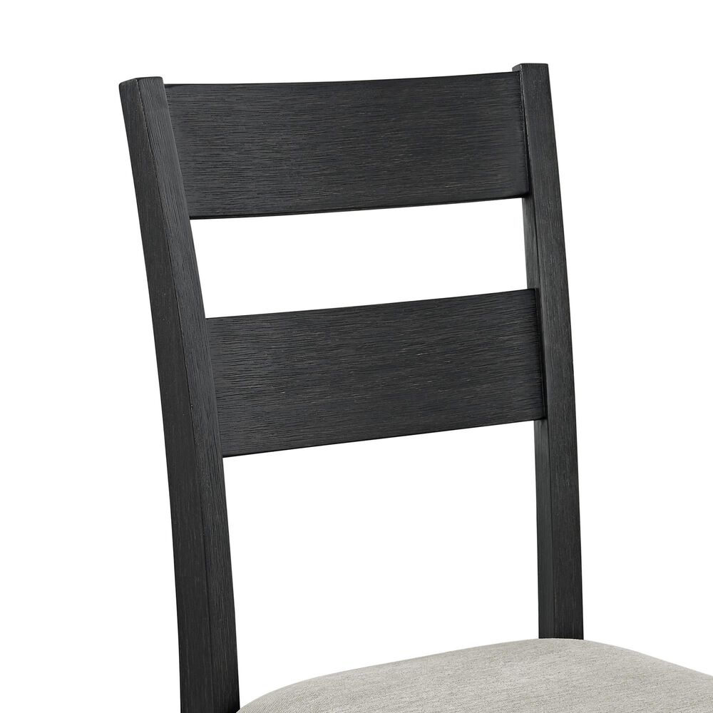 Mayberry Hill Garcia 5-Piece Rectangular Counter Dining Set in Black, , large