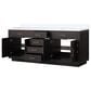 Lexora Home Abbey 80" Double Bathroom Vanity in Black Oak with 2 cm White Quartz Top and Rectangular Sinks, , large
