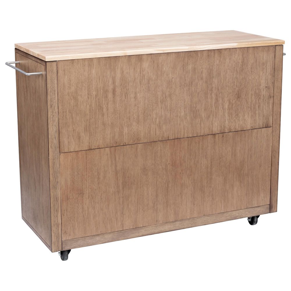 Home Styles Big Sur Kitchen Cart in Brown | Nebraska Furniture Mart