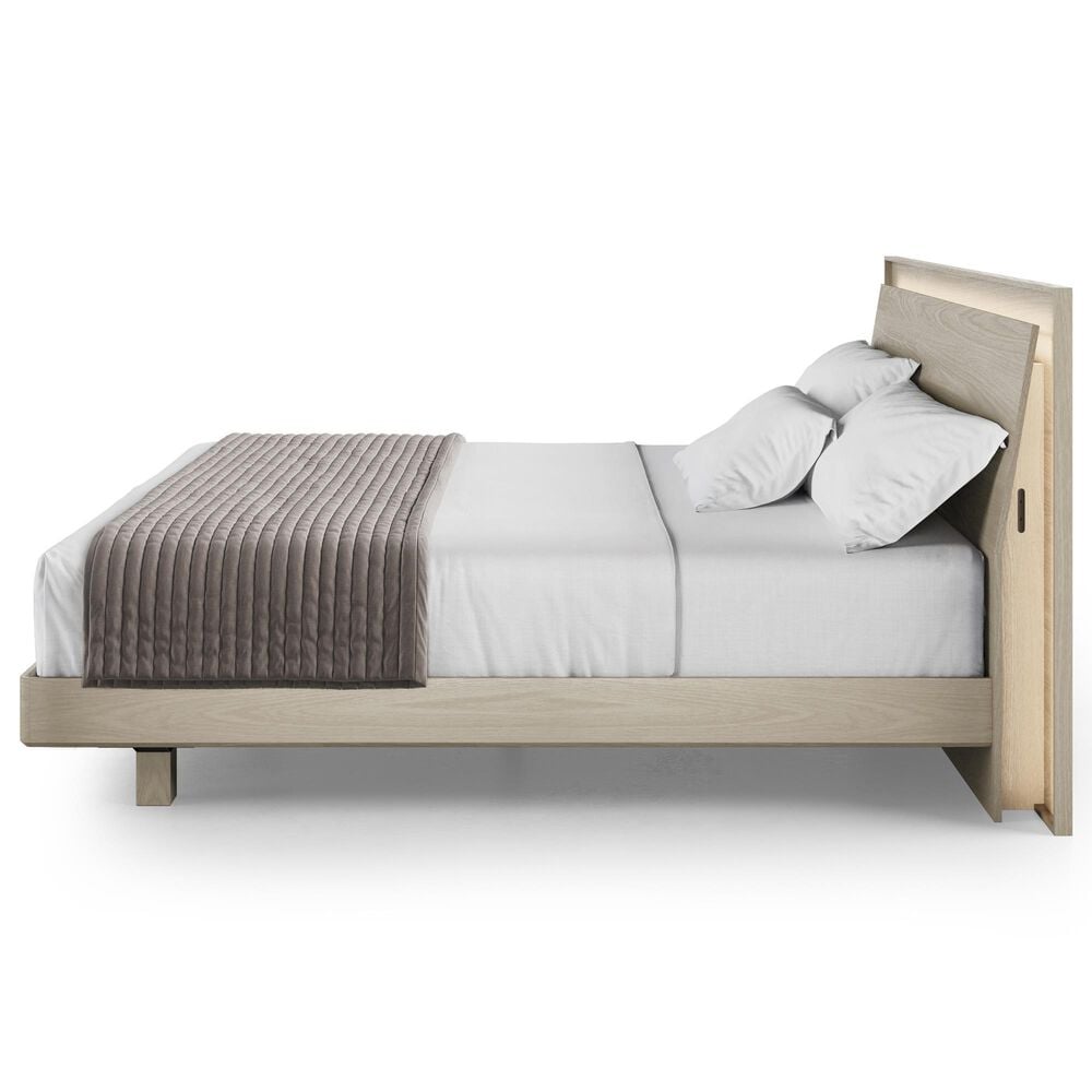 BDI Kara 4-Piece King Bedroom Set in Washed Oak, , large