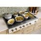 Cafe 48" Natural Gas Rangetop with Integrated Griddle in Matte White and Brushed Bronze, , large