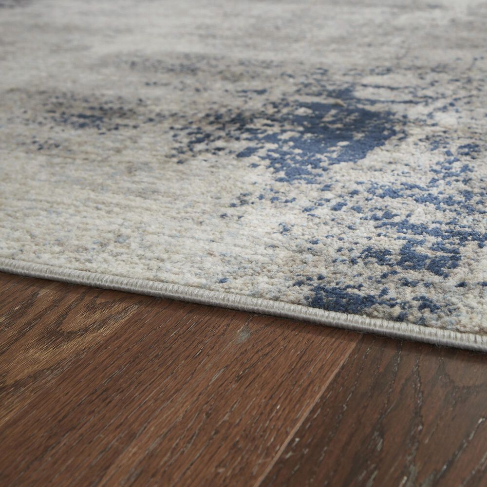 Ashley Wrenstow 5&#39;3&quot; x 7&#39;3&quot; Gray, Blue and Brown Area Rug, , large