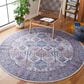 Safavieh Serapi 6"7" Round Ivory and Rust Area Rug, , large