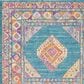 Safavieh Madison MAD133A 2"3" x 8" Light Blue and Orange Runner, , large