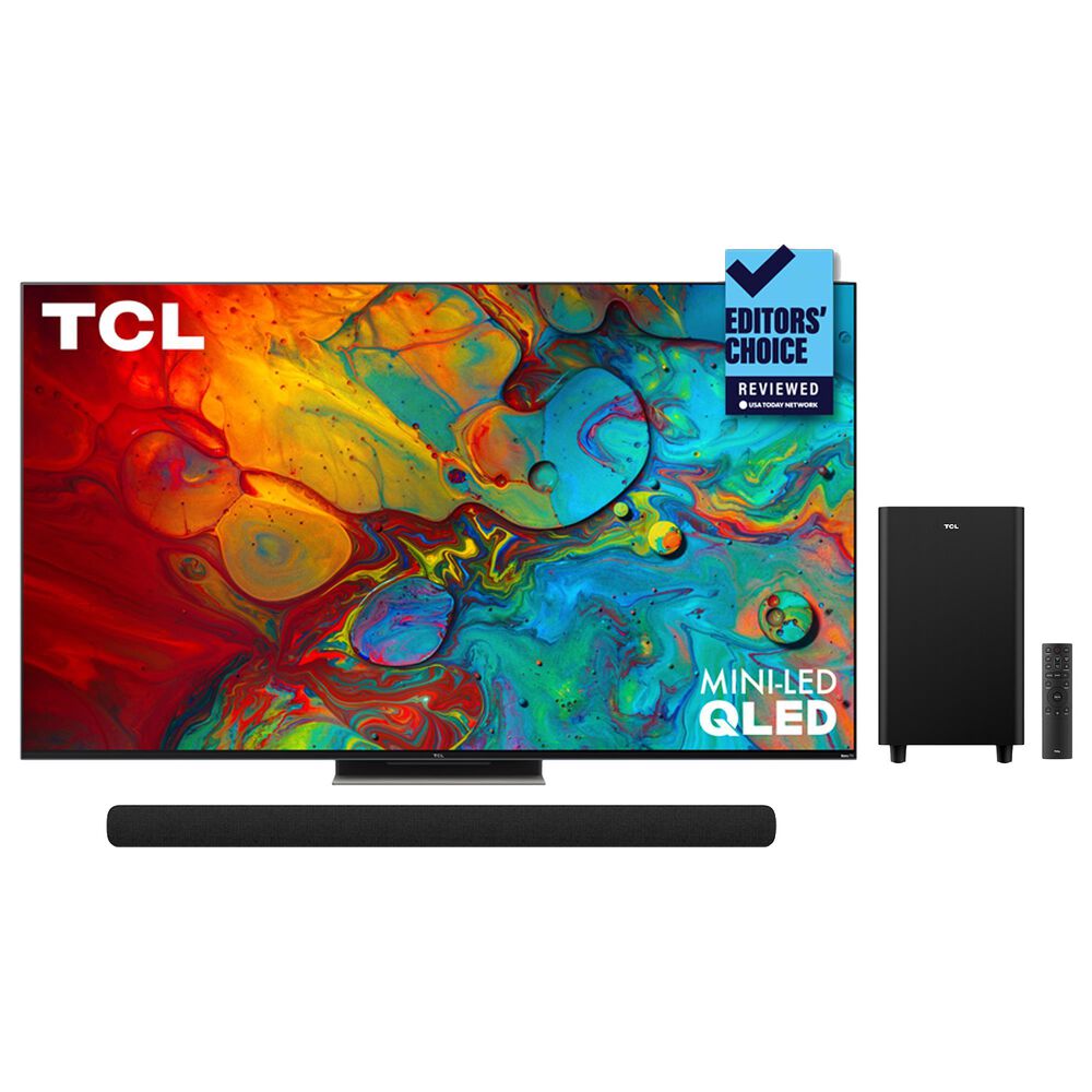 TCL 65&quot; Class 6-Series 4K QLED UHD HDR - Smart Roku TV with Alto 8+ 2.1 Channel Soundbar, , large