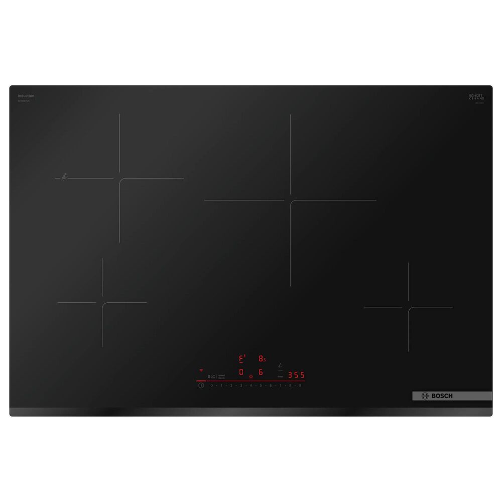 Bosch 800 Series 30" Induction Cooktop in Black, , large
