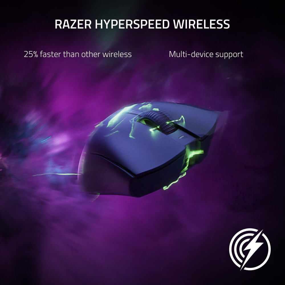 Razer DeathAdder V3 Pro Lightweight Wireless Optical Gaming Mouse in Black, , large