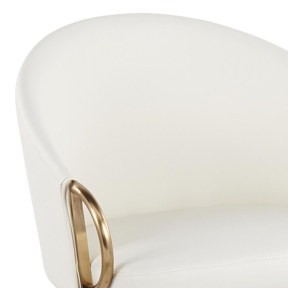 Lumisource Claire Chair in White/Gold, , large