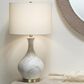 Splendor Living Verona Table Lamp in Grey and Gold, , large