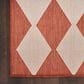 Nourison Positano Geometric Terracotta 4" x 6" Indoor/Outdoor Area Rug, , large