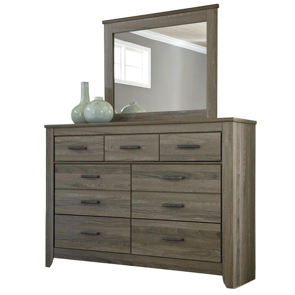 Signature Design by Ashley Zelen 4 Piece Queen Bedroom Set in Warm Gray, , large