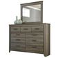 Signature Design by Ashley Zelen 4 Piece Queen Bedroom Set in Warm Gray, , large