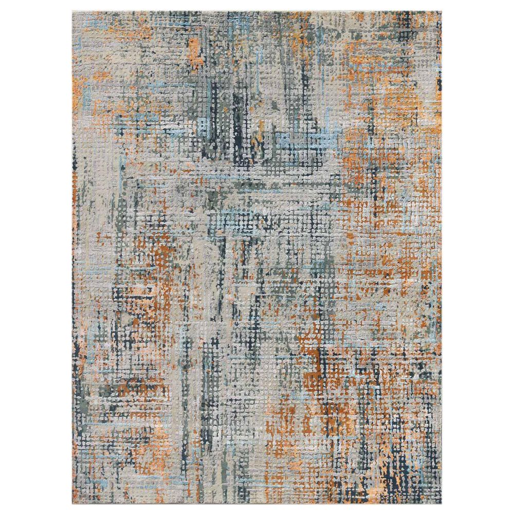 Amer Rugs Serena 8" x 10" Fiery Orange Area Rug, , large