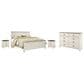 Ashley Willowton 4-Piece King Bedroom Set in Whitewash, , large