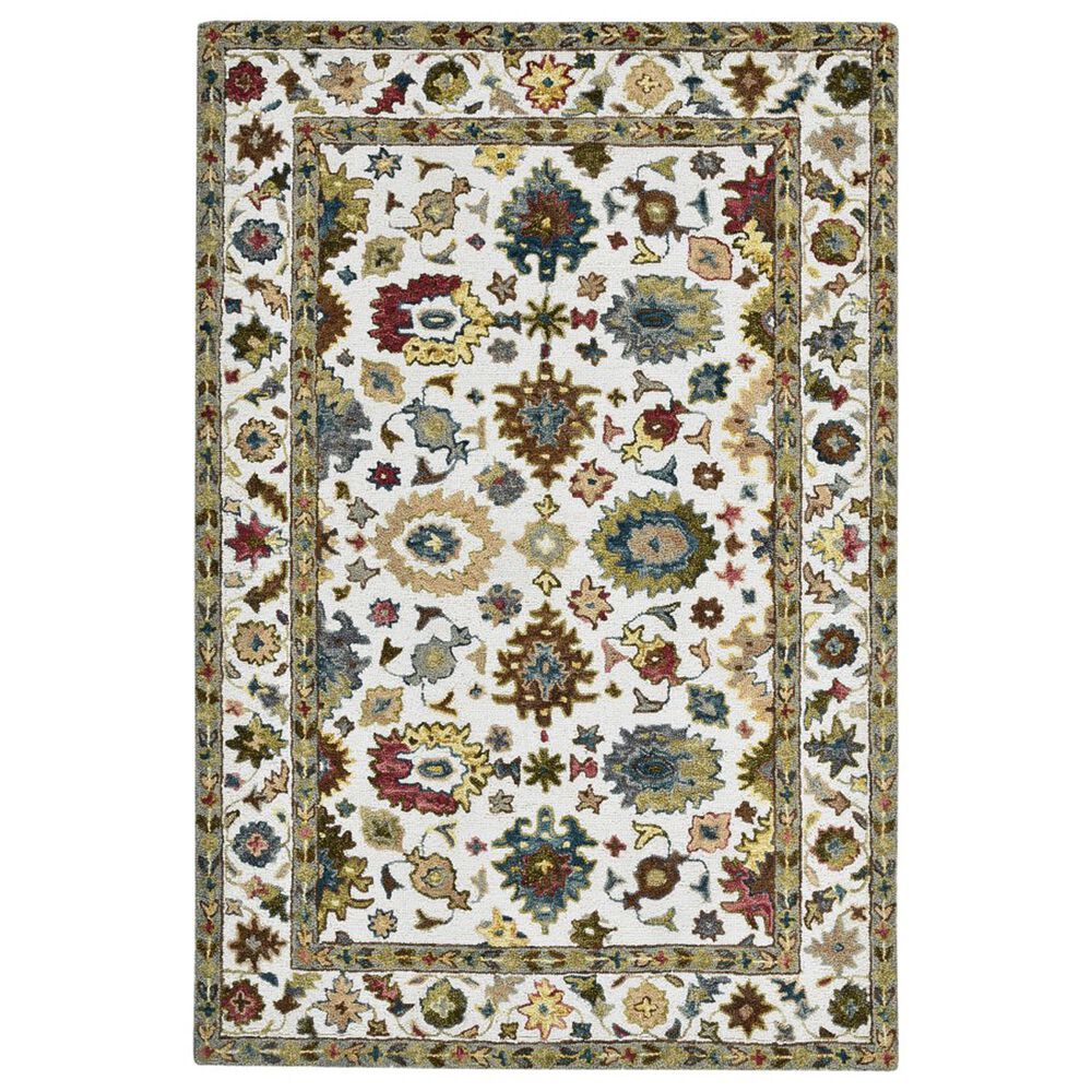 Amer Rugs Jackson JAC-1 Ivory 5" x 7"6" Area Rug, , large