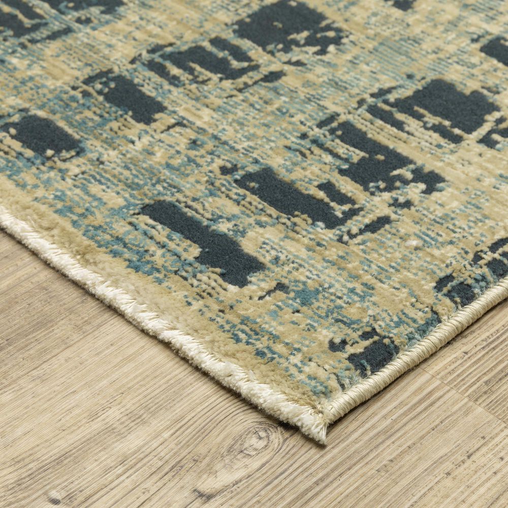 Oriental Weavers Reed RE07B 9&#39;10&quot; x 12&#39;10&quot; Beige and Blue Area Rug, , large