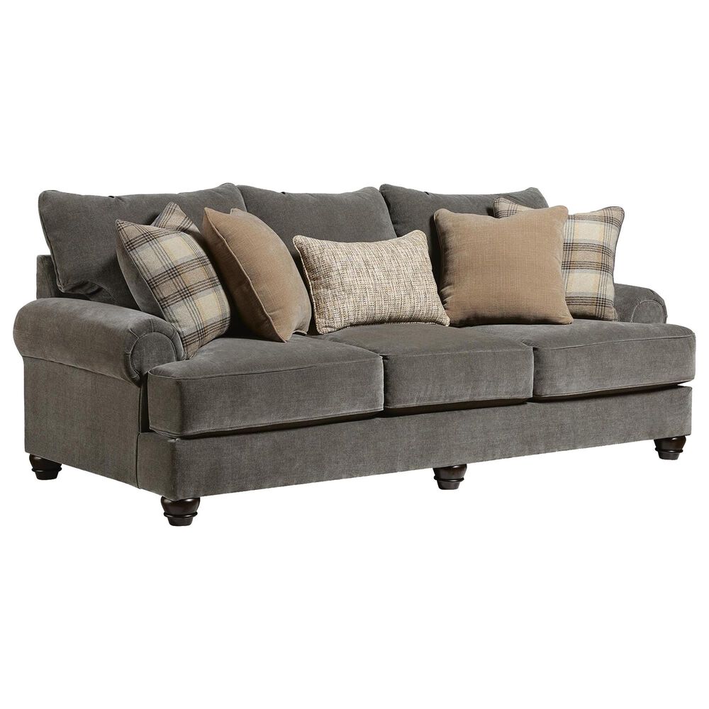 Ashley Tallow Creek Stationary Queen Sleeper Sofa in Shadow Velvet, , large