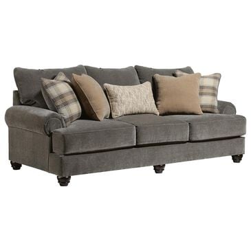 Ashley Tallow Creek Stationary Queen Sleeper Sofa in Shadow Velvet, , large