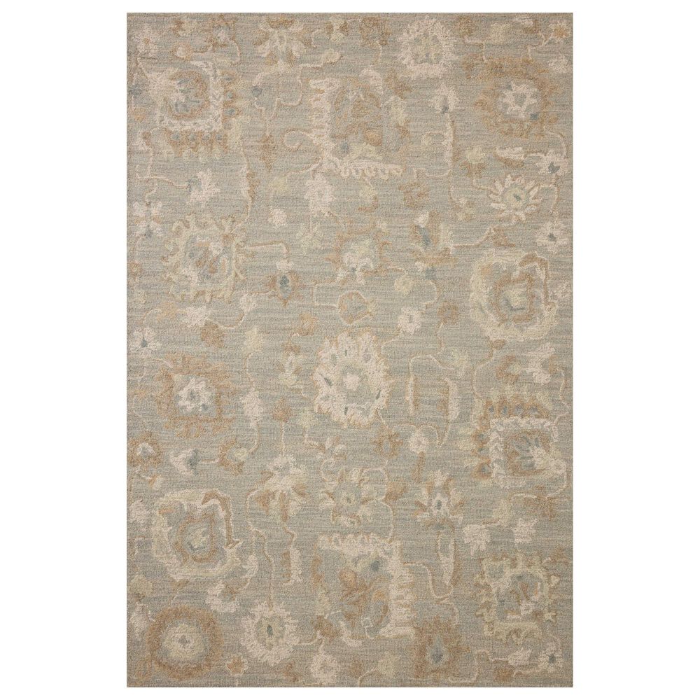 Chris Loves Julia x Loloi Dorothea Stone and Multicolor 5" x 7"6" Area Rug, , large