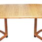 Chromcraft Laminate Double "V" Pedestal Dining Table in Chestnut - Table Only, , large