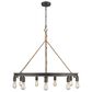 Golden Lighting Chatham 9-Light Chandelier in Gunmetal Bronze and Rope, , large