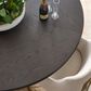 Century Cadence Dining Table in Mocha and Antique Brass Accents - Table Only, , large