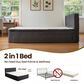 HOMLUX Plush Queen Mattress with Grey Headboard, , large