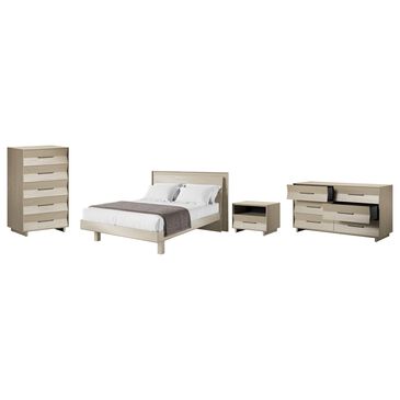 BDI Kava 4-Piece Queen Bedroom Set in Washed Oak, , large