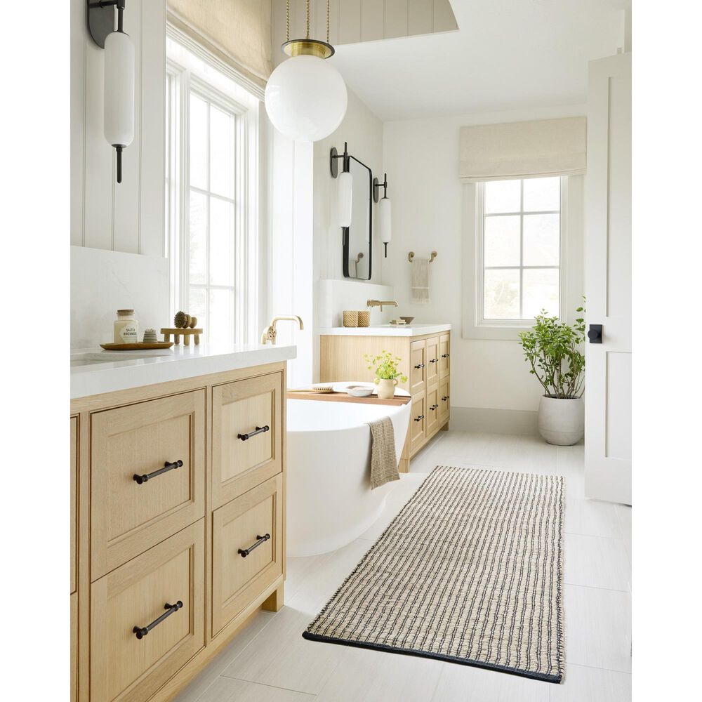 Angela Rose Colton 2&#39;6&quot; x 8&#39; Ivory and Black Runner, , large