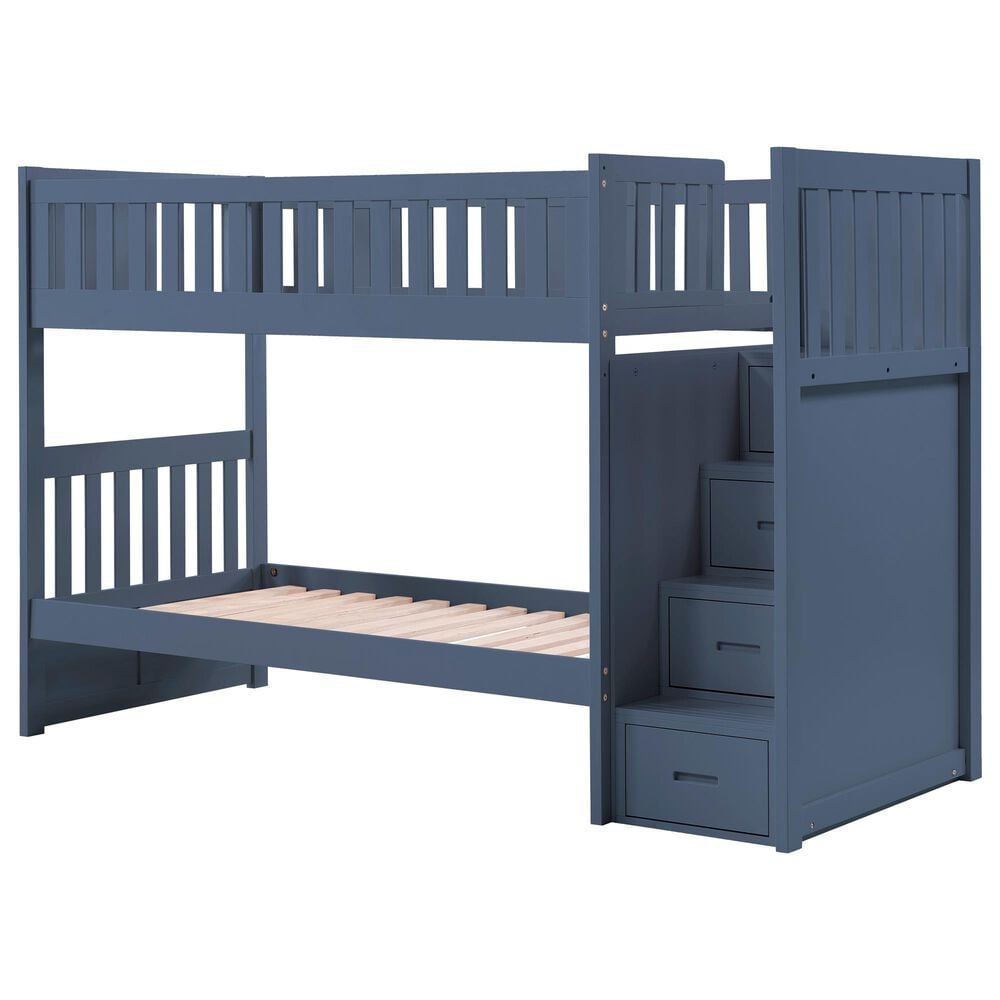 Homelegance Twin/Twin Step Bunk Bed, , large