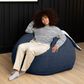 Jaxx HopSeat Bunny Oval Shaped Large Bean Bag Chair in Blue, , large