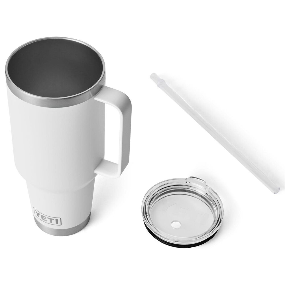 YETI Rambler 42 Oz Straw Mug with Straw Lid in White, , large