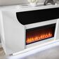 Modern Market Aveena 76-Inch Fireplace in White, , large