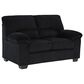 Ashley SimpleJoy Stationary Sofa and Loveseat Set in Onyx, , large