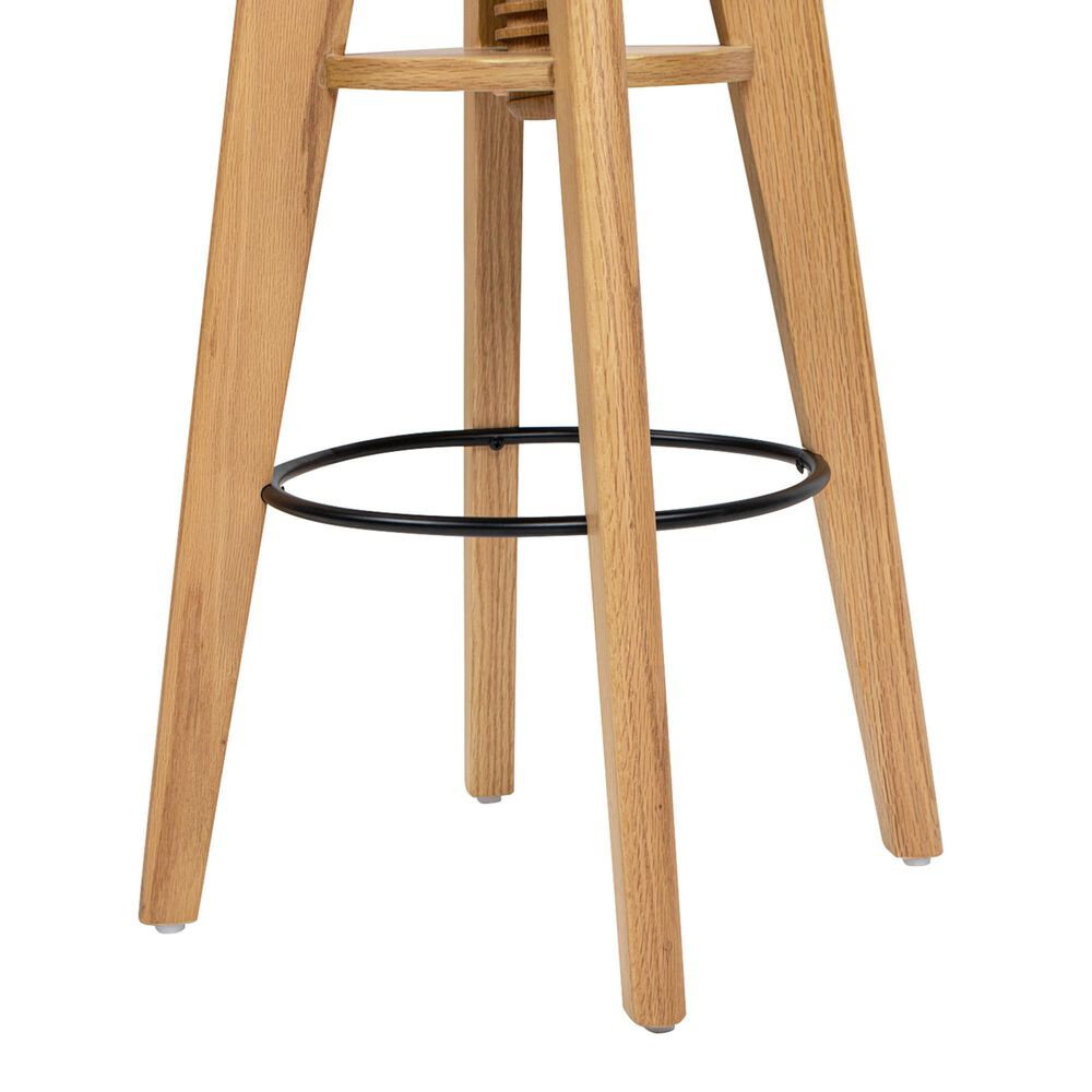 Jennifer Taylor Home Spencer Adjustable Stool in Natural Brown, , large