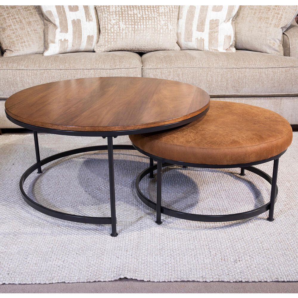 Signature Design by Ashley Drezmoore Nesting Coffee Tables in Light