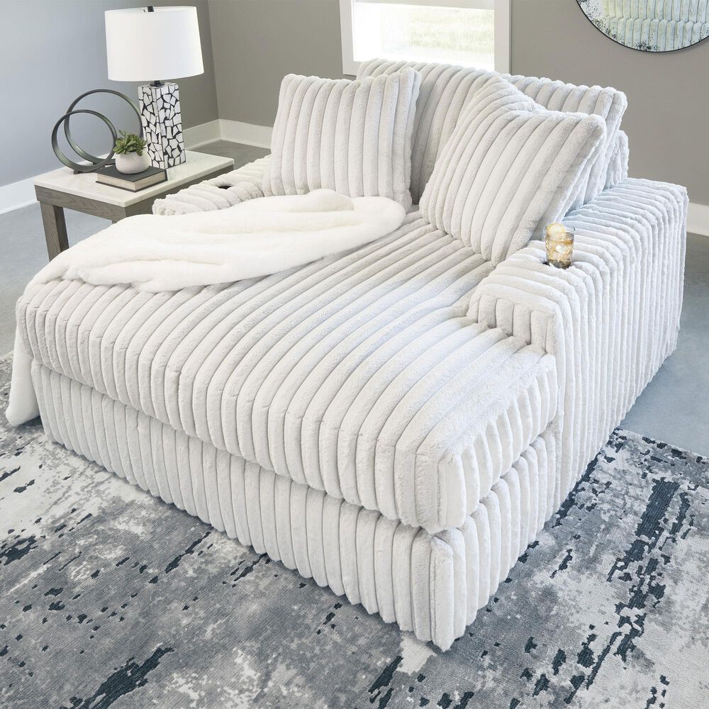 Ashley Stupendous Oversized Chaise in Alloy, , large