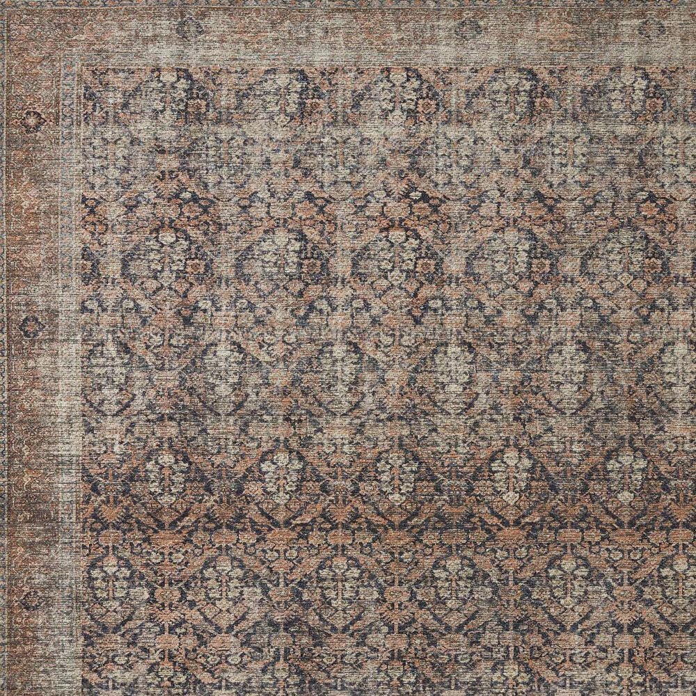 Amber Lewis x Loloi Billie 2&#39;3&quot; x 3&#39;9&quot; Ink and Salmon Area Rug, , large