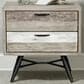Blue River Bridges 2-Drawer Nightstand in Natural and Gray, , large