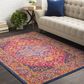 Surya Harput HAP-1009 3"10" x 5"7" Garnet, Blue and Saffron Area Rug, , large
