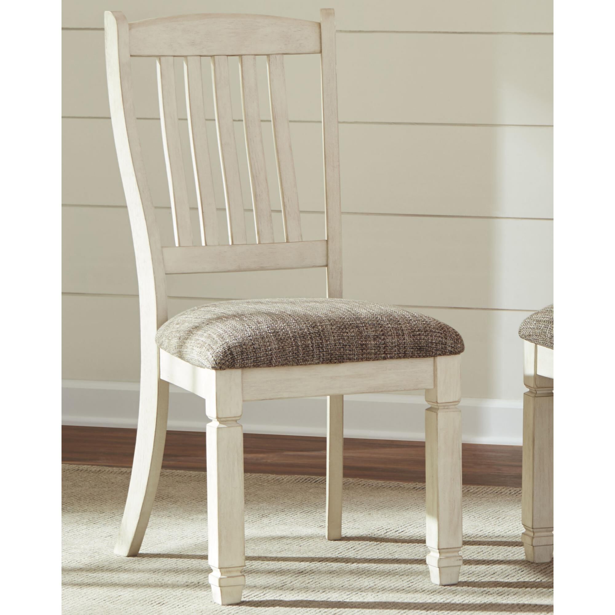 Signature Design by Ashley Bolanburg Side Chair in Antique White