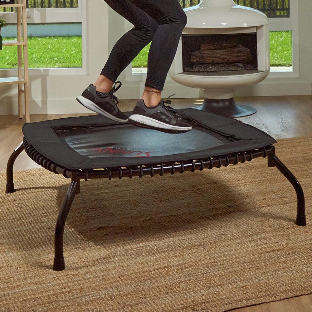 Sunny Health &amp; Fitness 36" Premium Indoor and Outdoor Exercise Trampoline in Black, , large