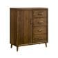 Mayberry Hill Malibu 4-Drawer 1 Door Chest in Walnut, , large