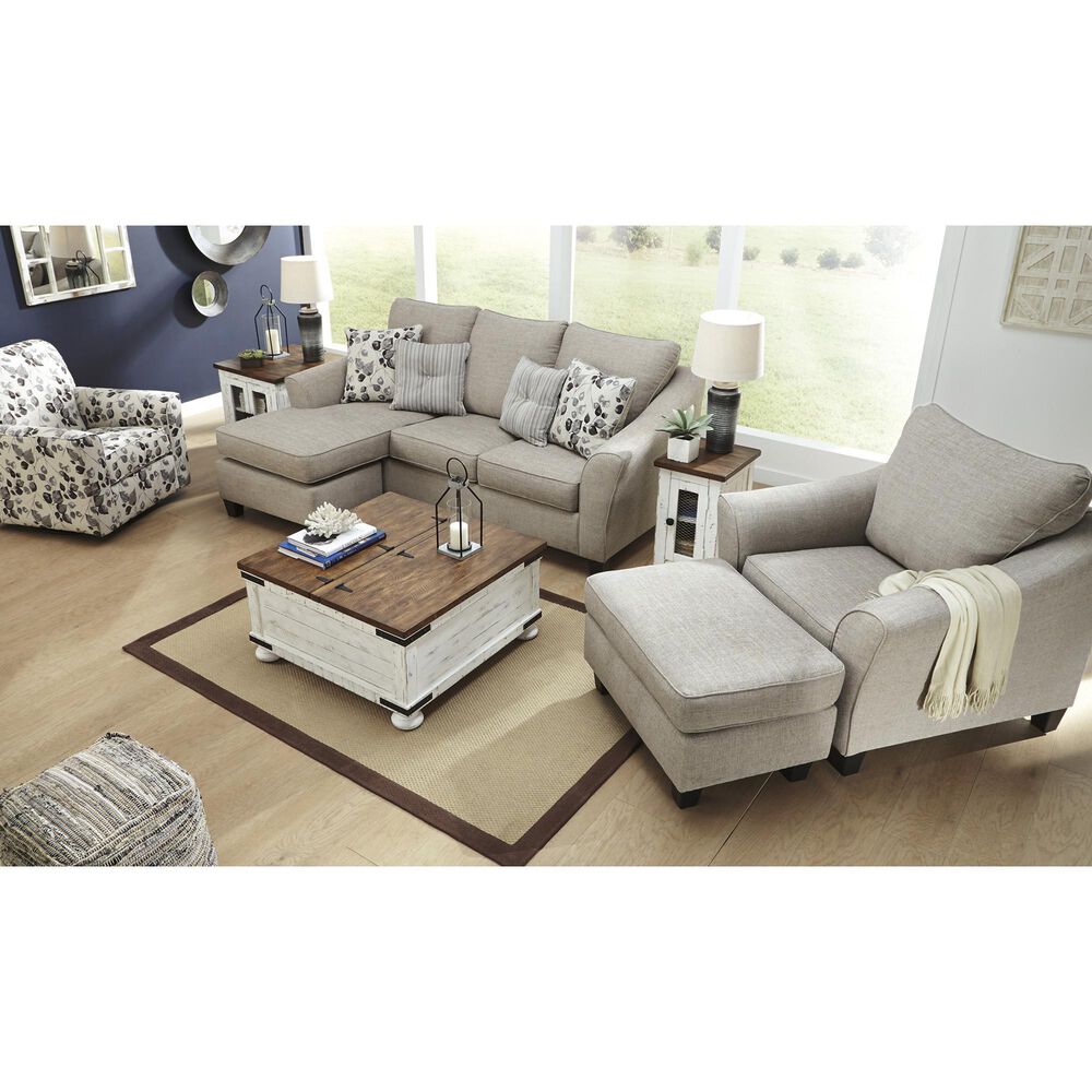 Ashley Abney Ottoman in Driftwood, , large