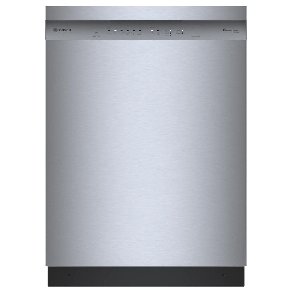 Bosch 100 Series 24" Built-In Recessed Handle Dishwasher with 8 Wash Cycles in Stainless Steel, , large