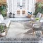 Safavieh Bermuda Floral 5"3" x 7"6" Ivory and Charcoal Indoor/Outdoor Area Performance Rug, , large
