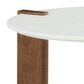 Ashley Isanti 3-Piece Occasional Table Set in White and Light Brown, , large