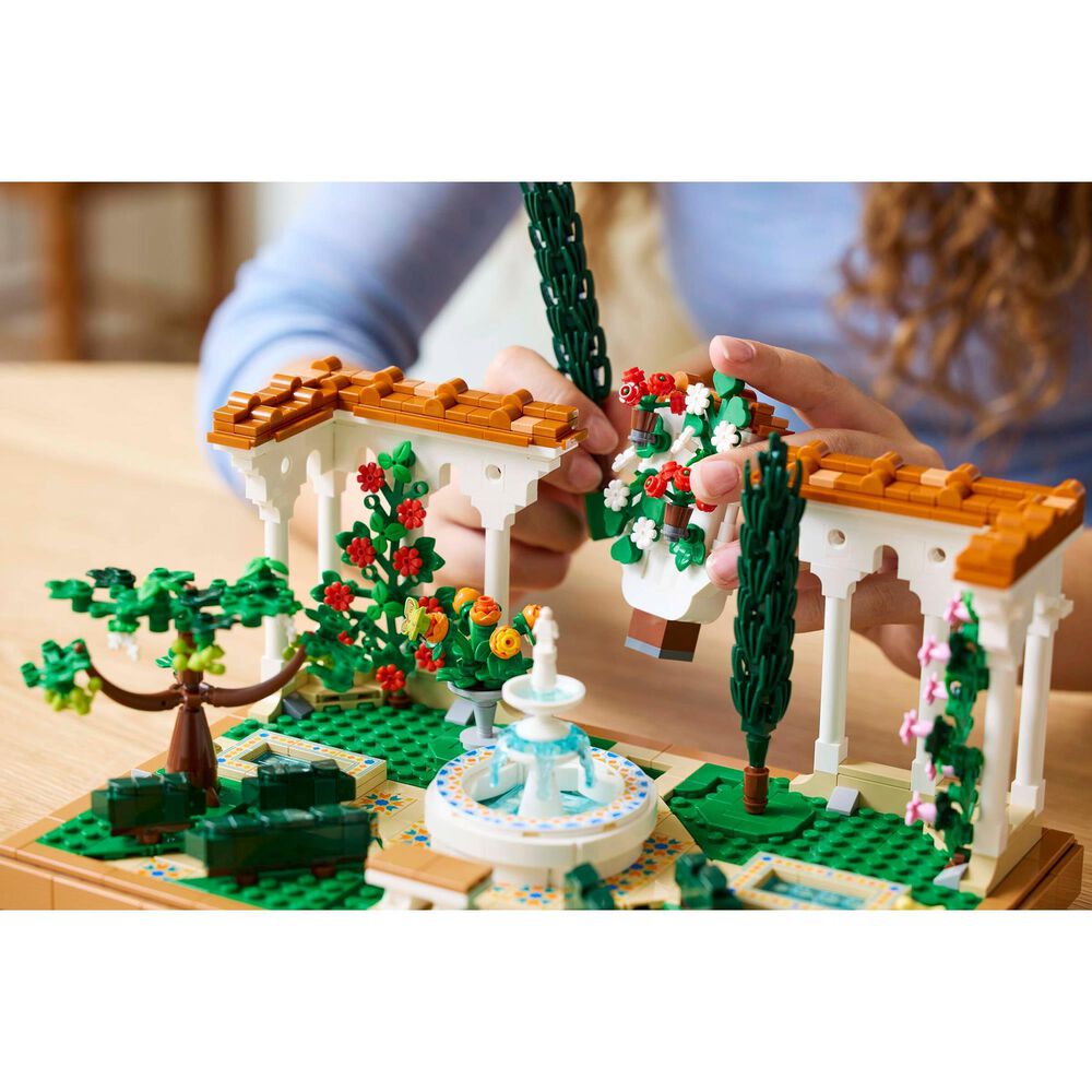 LEGO Icons Fountain Garden Building Set in Multicolor, , large