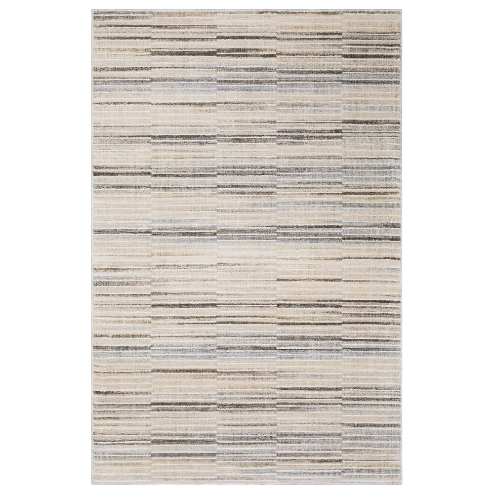 Oriental Weavers Oliver Blue and Grey 3"3" x 5" Area Rug, , large