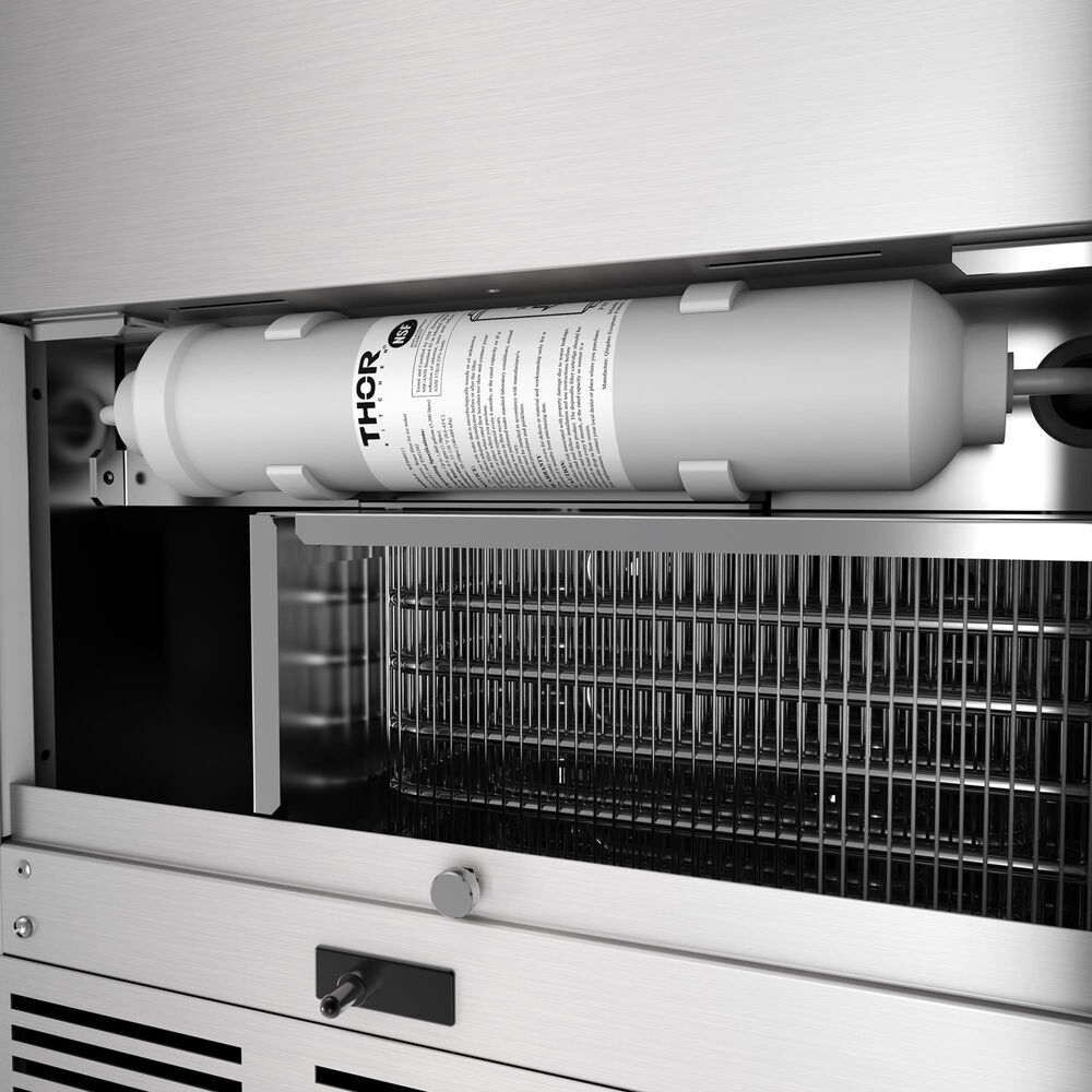 Thor Kitchen 26 Lbs Indoor/Outdoor Ice Maker with Square Cube Ice in Stainless Steel, , large